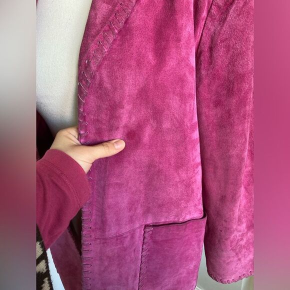 Y2K/90S Suede Pink/ Fuchsia Brand Redd Jacket - Picture 10 of 12